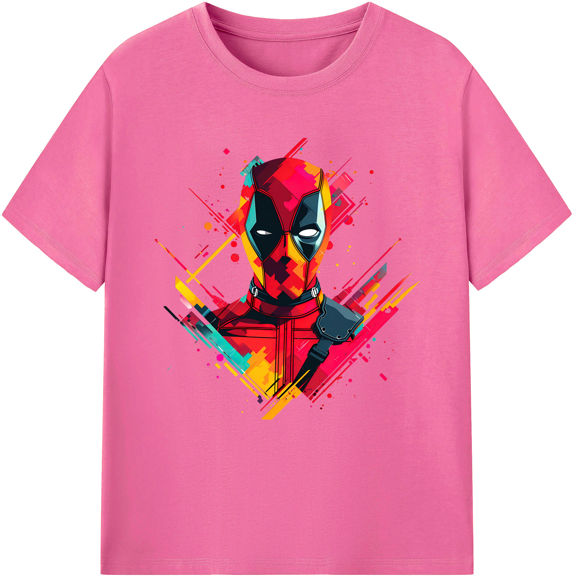 （画像用） Deadpool デッドプール レディースカジュアルプリントTシャツ（綿100％）